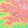 Topografische Karte Great Himalayan National Park, Höhe, Relief
