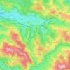 Topografische Karte Cransac, Höhe, Relief