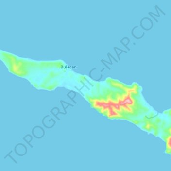 Topografische Karte Bulacan, Höhe, Relief