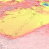Topografische Karte Taklamakan Desert, Höhe, Relief
