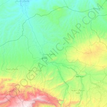 Topografische Karte Sar-e Pol, Höhe, Relief