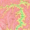 Topografische Karte 金川县 ཆུ་ཆེན་རྫོང།, Höhe, Relief