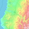 Topografische Karte Vallenar, Höhe, Relief