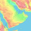 Topografische Karte Arabian Peninsula, Höhe, Relief