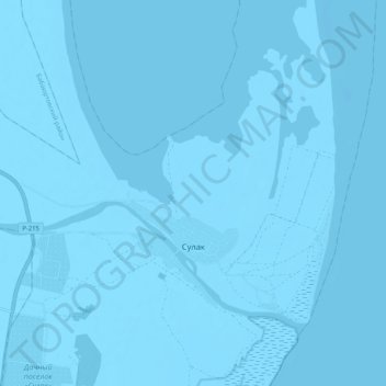 Topografische Karte Сулак, Höhe, Relief