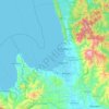 Topografische Karte Agusan del Norte, Höhe, Relief
