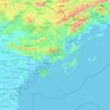 Topografische Karte Provinz Quảng Ninh, Höhe, Relief