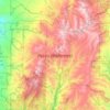 Topografische Karte Pecos Wilderness, Höhe, Relief