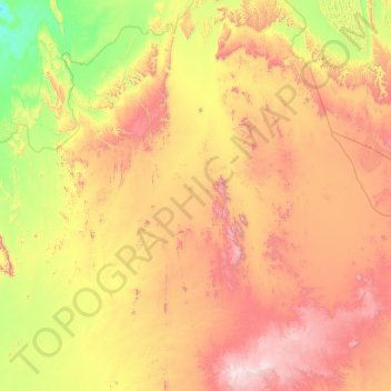 Topografische Karte In Amguel ⵄⵉⵏ ⴰⵎⴳⴻⵍ عين أمقل, Höhe, Relief