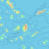 Topografische Karte Kykladen, Höhe, Relief