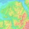 Topografische Karte Massifs du Chablais, du Haut-Giffre et des Aiguilles Rouges, Höhe, Relief