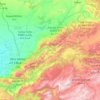 Topografische Karte Province de Beni Mellal إقليم بني ملال, Höhe, Relief