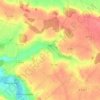 Topografische Karte Gas, Höhe, Relief