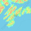 Topografische Karte Sitkalidak Island, Höhe, Relief