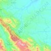 Topografische Karte Padang Lawas, Höhe, Relief