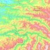 Topografische Karte Quelloúno, Höhe, Relief
