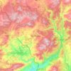 Topografische Karte Çamlıdere, Höhe, Relief