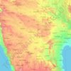 Topografische Karte Krishna, Höhe, Relief