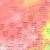 Topografische Karte 锡林郭勒盟 ᠰᠢᠯᠢ ᠶᠢᠨ ᠭᠣᠣᠯ ᠠᠶᠢᠮᠠᠭ, Höhe, Relief