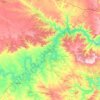 Topografische Karte Embalse de Mequinenza, Höhe, Relief