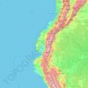 Topografische Karte Équateur, Höhe, Relief