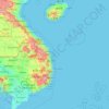 Topografische Karte Hainan, Höhe, Relief