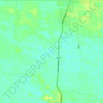 Topografische Karte Tarpeena, Höhe, Relief