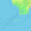 Topografische Karte Florida Keys, Höhe, Relief