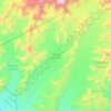 Topografische Karte Lacuna Glacier, Höhe, Relief