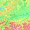 Topografische Karte Munizipalität Chaschuri, Höhe, Relief
