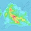Topografische Karte East Bucas Island, Höhe, Relief
