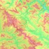 Topografische Karte Mường Nhé, Höhe, Relief