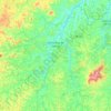 Topografische Karte Entre Rios de Minas, Höhe, Relief