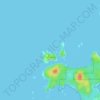 Topografische Karte Surf Islands, Höhe, Relief