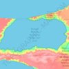 Topografische Karte Golfo San José, Höhe, Relief