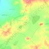 Topografische Karte بوشة, Höhe, Relief