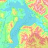 Topografische Karte Lake Pend Oreille, Höhe, Relief