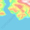 Topografische Karte Grise Fiord, Höhe, Relief