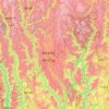 Topografische Karte Shangri-La County, Höhe, Relief