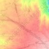 Topografische Karte Bihis, Höhe, Relief