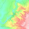 Topografische Karte Westwater Canyon Wilderness Study Area, Höhe, Relief
