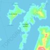 Topografische Karte Hanigad Island, Höhe, Relief