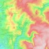 Topografische Karte Saddleworth, Höhe, Relief