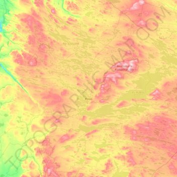 Topografische Karte Posio, Höhe, Relief