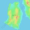 Topografische Karte Tiburon Island, Höhe, Relief
