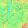 Topografische Karte Mosel, Höhe, Relief