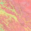 Topografische Karte Ladakh Range, Höhe, Relief