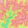 Topografische Karte Andorra, Höhe, Relief
