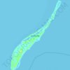 Topografische Karte Long Cay, Höhe, Relief