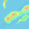 Topografische Karte Pulau Ambon, Höhe, Relief